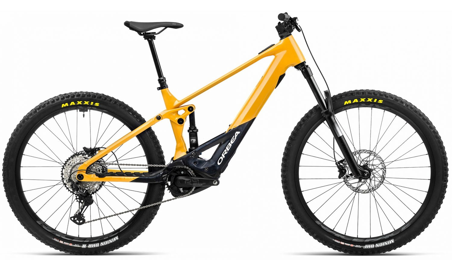 Фотографія Електровелосипед Orbea WILD H30, рама XL, 2023, Corn Yellow-Metallic Night Black